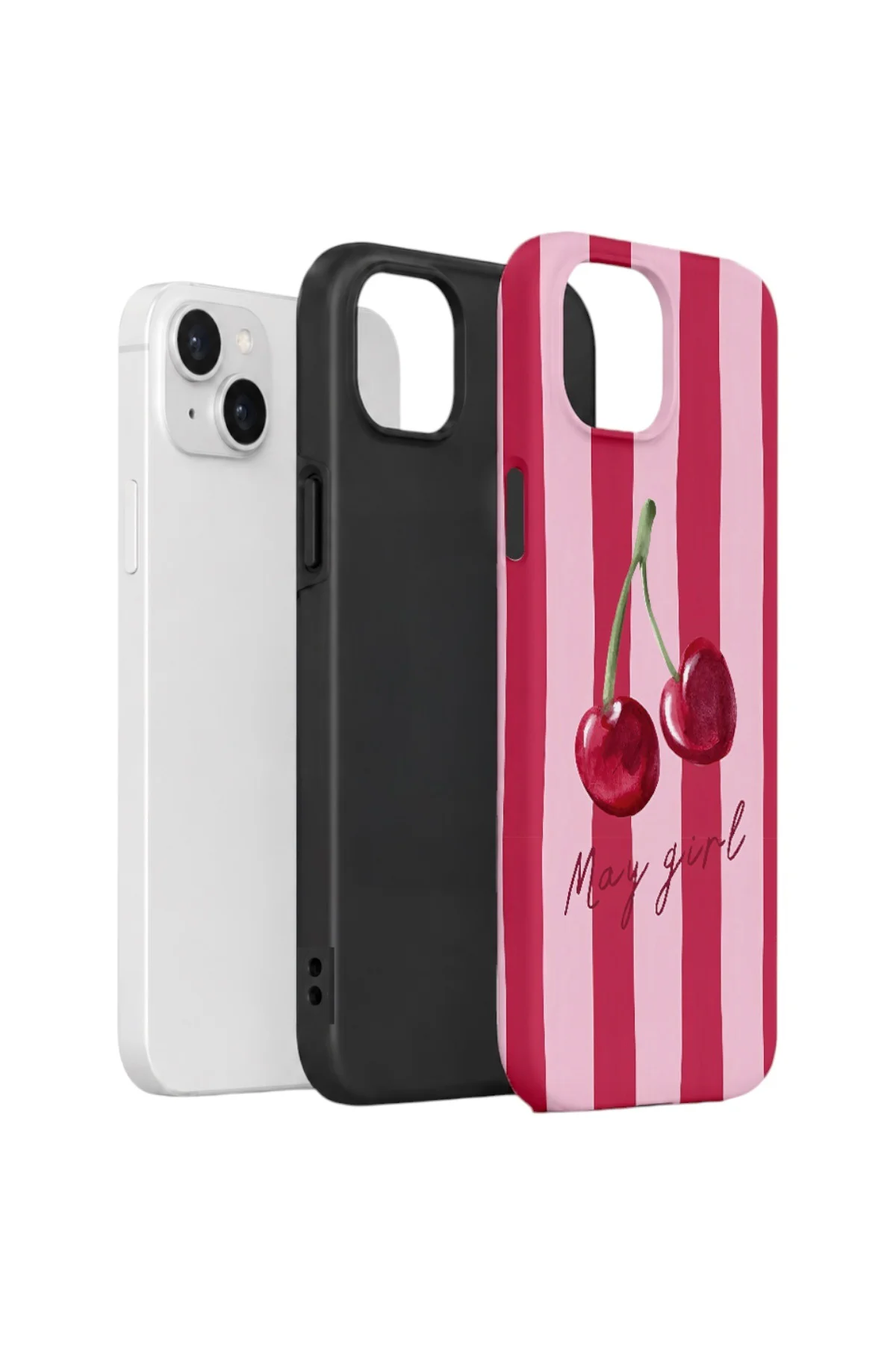 iPhone 14 Plus Vorian Çift Katmanlı Kılıf Cherry Girl