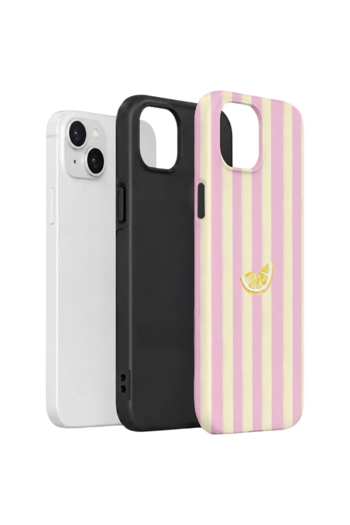 iPhone 14 Plus Vorian Yough Kılıf Lemon Charm Pink