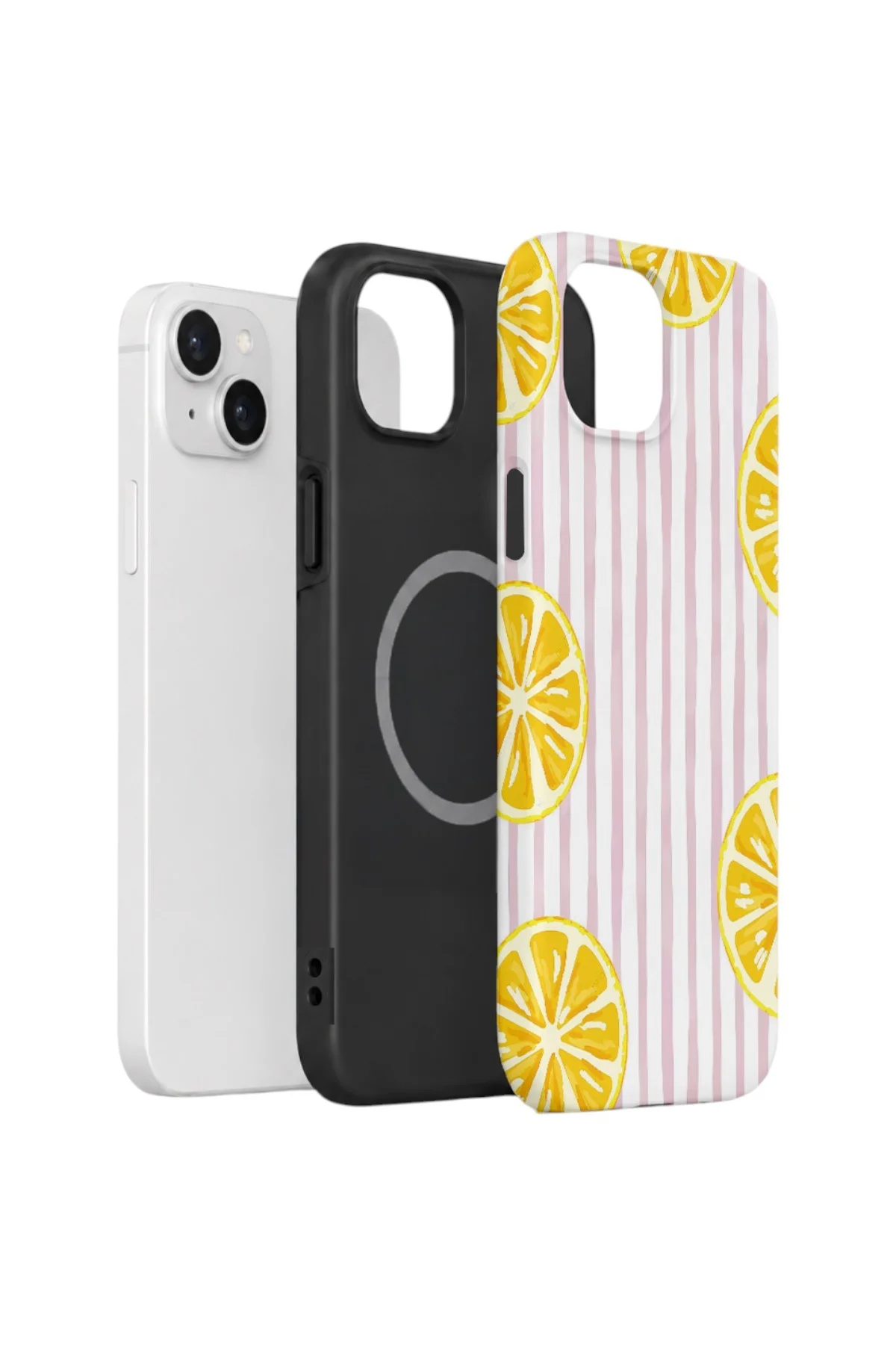 iPhone 14 Plus Vorian Yough Magsafe Kılıf Pink Lemon Window