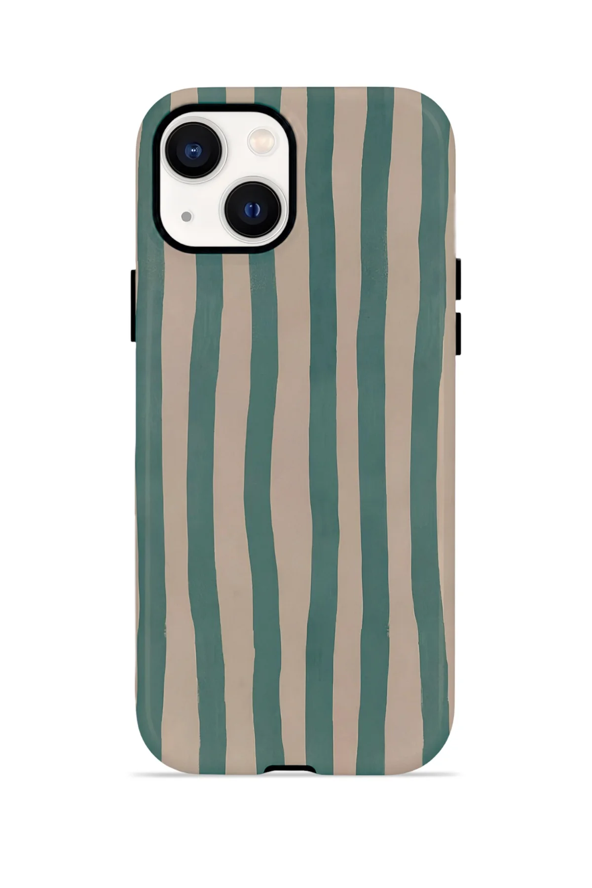 iPhone 14 Plus Vorian Çift Katmanlı MagSafe Kılıf Sage Riviera Stripe