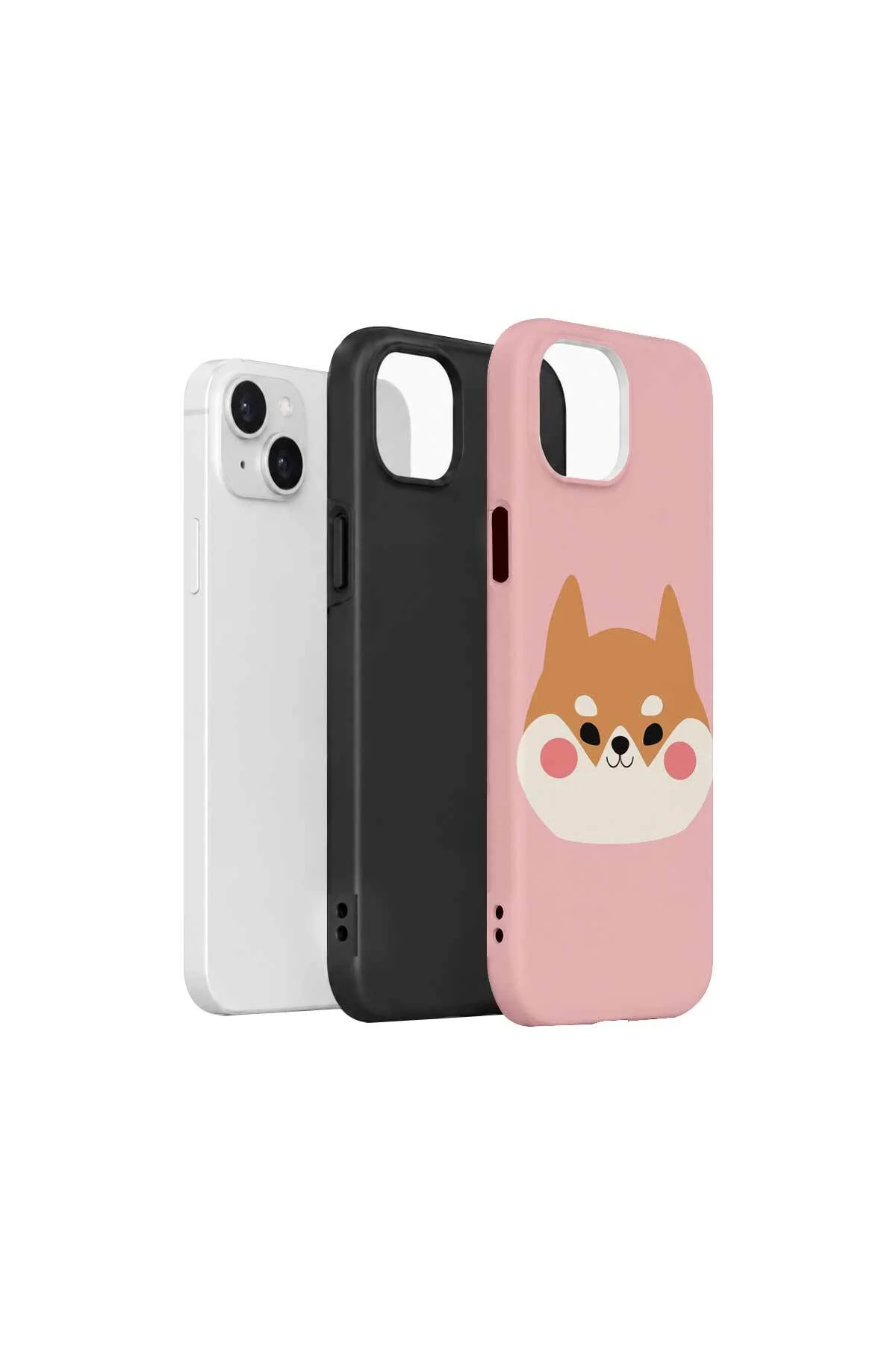 iPhone 14 Plus Vorian Çift Katmanlı Shiba Köpekli Kılıf - Görsel 2