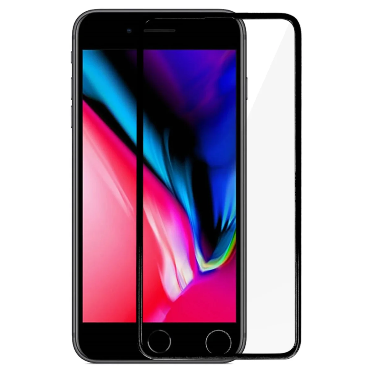 iPhone 14 Pro 18D Cam Ekran Koruyucu - 9H Sertlik ve Kabartılı Kenar