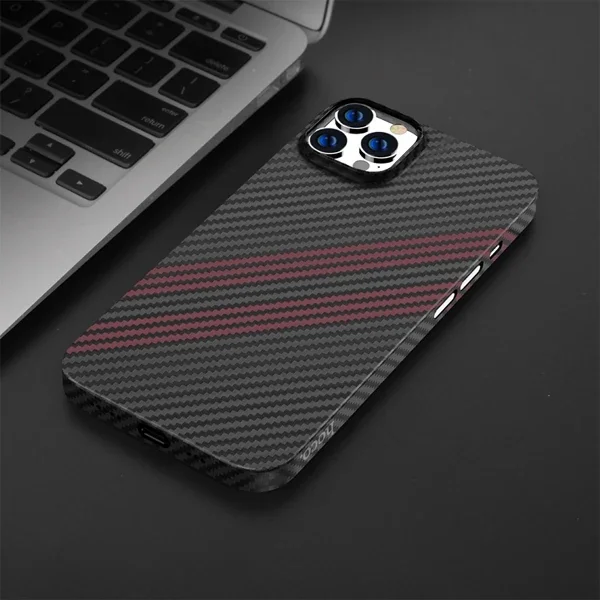 iPhone 14 Pro 6.1 Kılıf - Kevlar Doku Darbe Emici Koruyucu