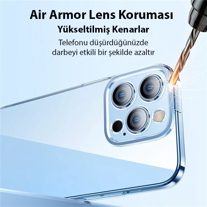 iPhone 14 Pro 6.1 Kılıf & Kırılmaz Cam Set – Ultra İnce Şeffaf Silikon Koruma