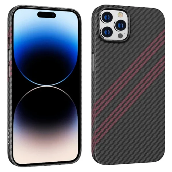 iPhone 14 Pro 6.1 Kılıf - Kevlar Doku Darbe Emici Koruyucu