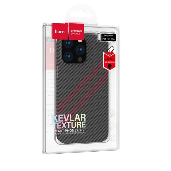 iPhone 14 Pro 6.1 Kılıf - Kevlar Doku Darbe Emici Koruyucu