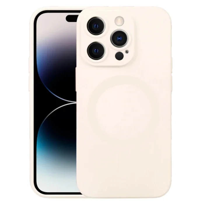 iPhone 14 Pro 6.1inç Liquid Silica Magsafe Uyumlu Silikon Kılıf - Çizilme ve Darbe Koruması