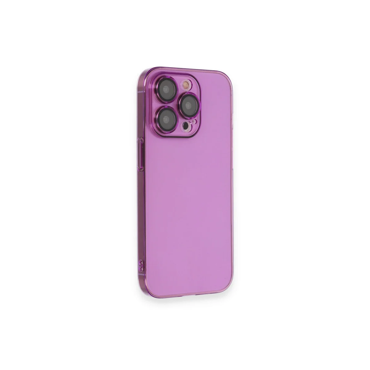 iPhone 14 Pro Armada Lensli Kılıf - Mor