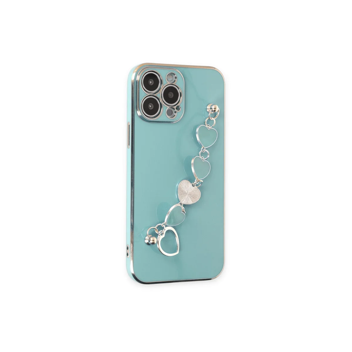 iPhone 14 Pro Esila Silikon Kılıf - Su Yeşili