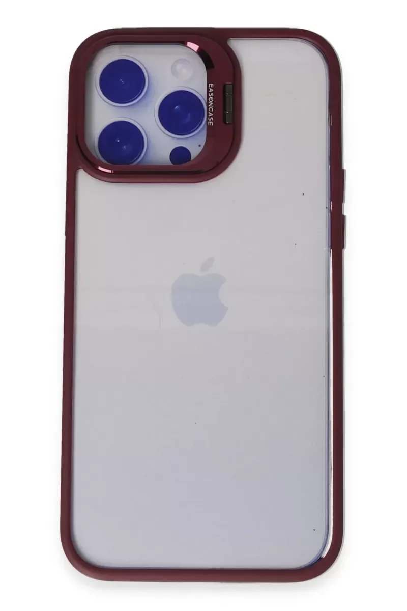 iPhone 14 Pro ile Uyumlu Roblox Lens Standlı Kapak - Bordo