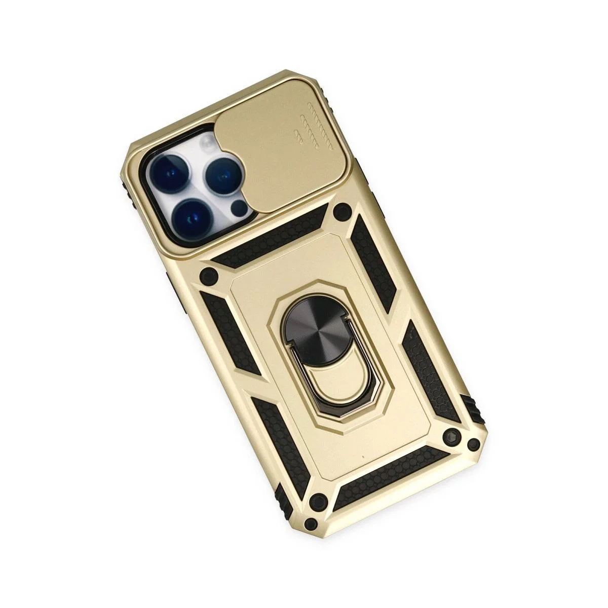 iPhone 14 Pro ile Uyumlu Pars Lens Yüzüklü Silikon Kılıf - Gold Fiyatı, Yorumları ve Özellikleri