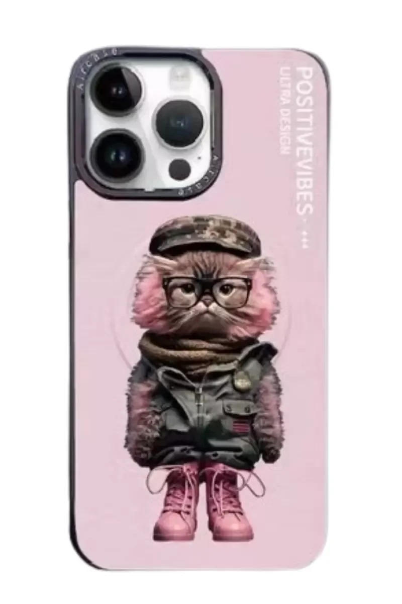 iPhone 14 Pro ile Uyumlu Fun Magsafe Kapak - Pembe, İnce ve Darbeye Dayanıklı