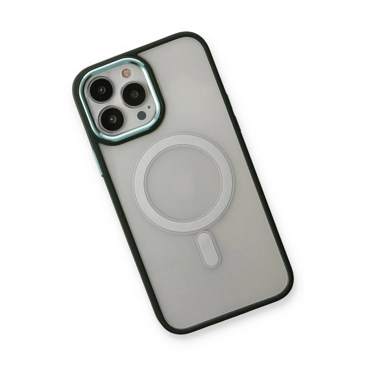 iPhone 14 Pro ile Uyumlu Magneticsafe Silikon Kılıf - Köknar Yeşili iPhone 14 Pro ile Uyumlu Magneticsafe Silikon Kılıf - Köknar Yeşili