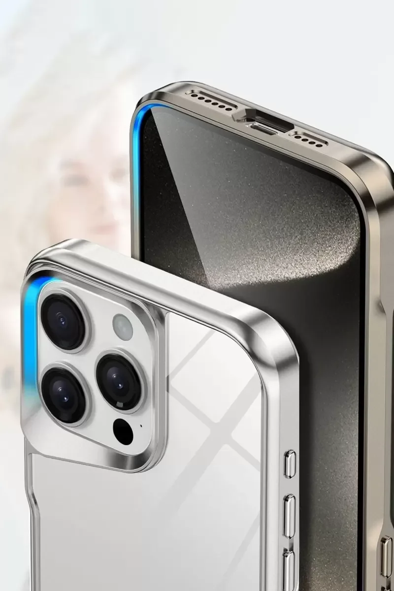 iPhone 14 Pro ile Uyumlu Craft Kapak - Gümüş Renk Şık ve Dayanıklı Koruyucu Kılıf