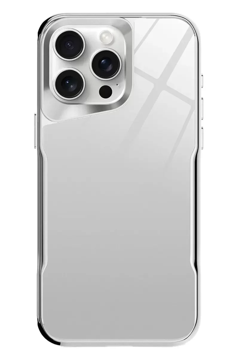 iPhone 14 Pro ile Uyumlu Craft Kapak - Gümüş Renk Şık ve Dayanıklı Koruyucu Kılıf