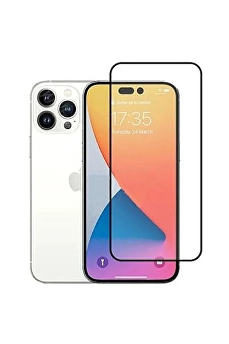 iPhone 14 Pro ile Uyumlu 9D Tam Kaplayan Ekran Koruyucu - Parmak İzi Bırakmaz, Çizilmez, HD Şeffaf iPhone 14 Pro ile Uyumlu 9D Tam Kaplayan Ekran Koruyucu - Parmak İzi Bırakmaz, Çizilmez, HD Şeffaf