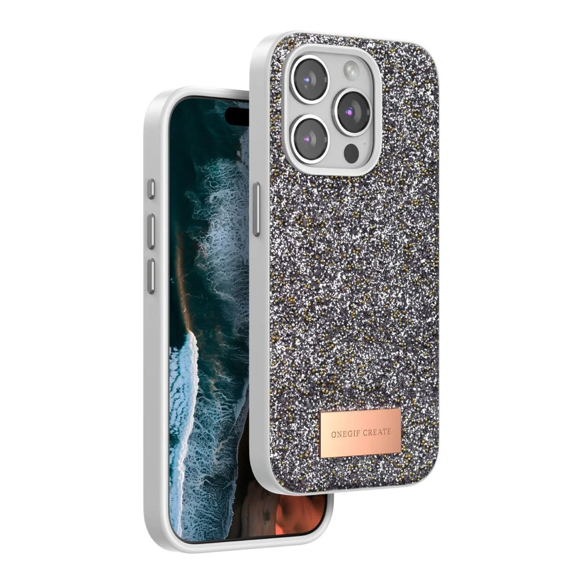 iPhone 14 Pro ile Uyumlu Simli Kapak - Gümüş Boncuk İşlemeli Şık Telefon Kılıfı Fiyatı, Yorumları ve Özellikleri
