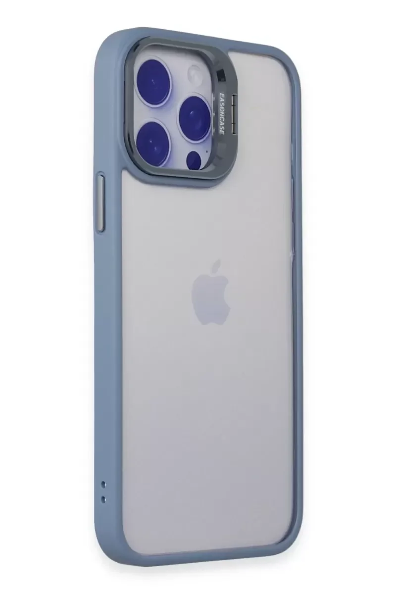 iPhone 14 Pro ile Uyumlu Roblox Lens Standlı Kılıf - Sierra Blue