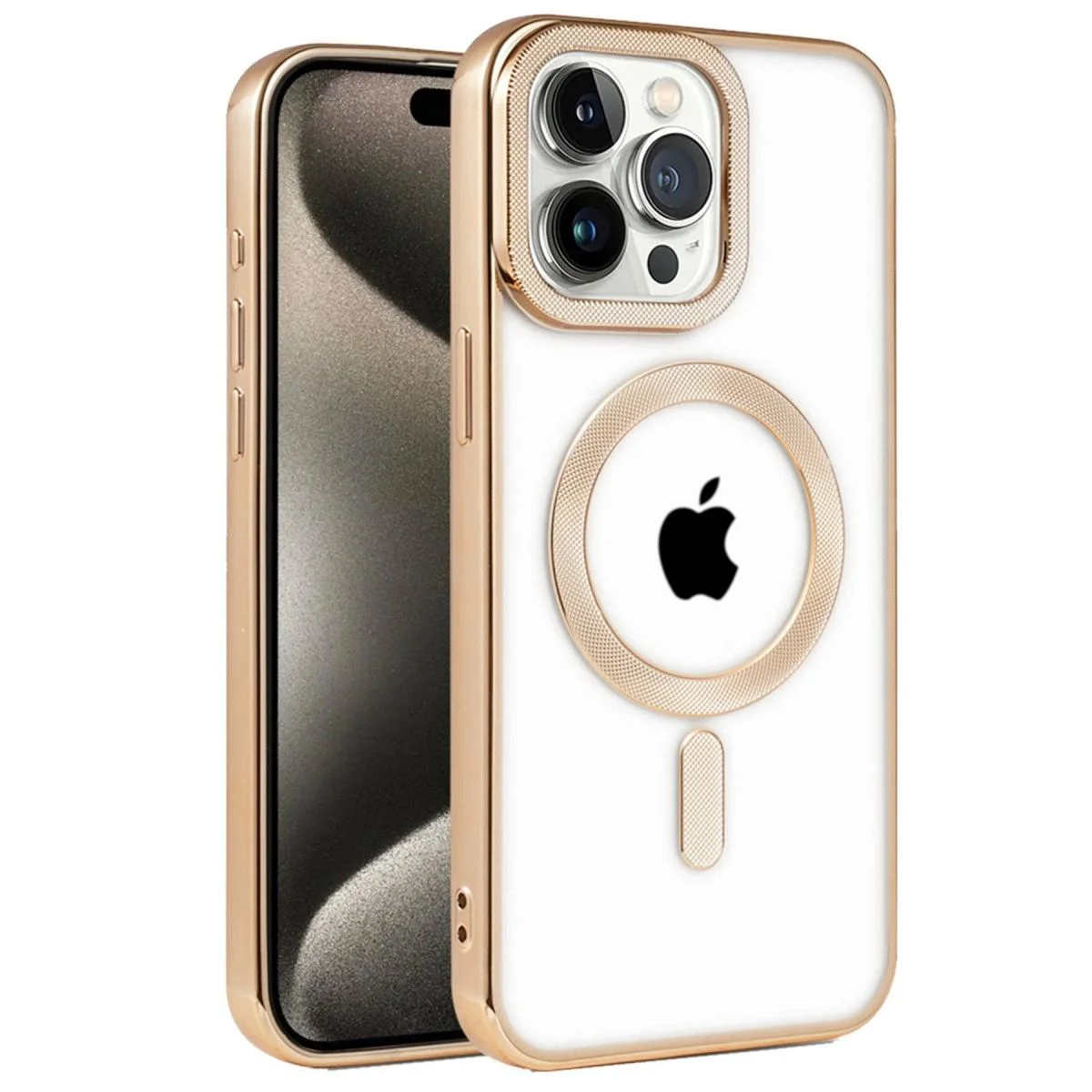 iPhone 14 Pro ile Uyumlu Kronos MagSafe Kılıf Kapak - Gold | Darbe Emici Kaymaz Koruma Fiyatı, Yorumları ve Özellikleri