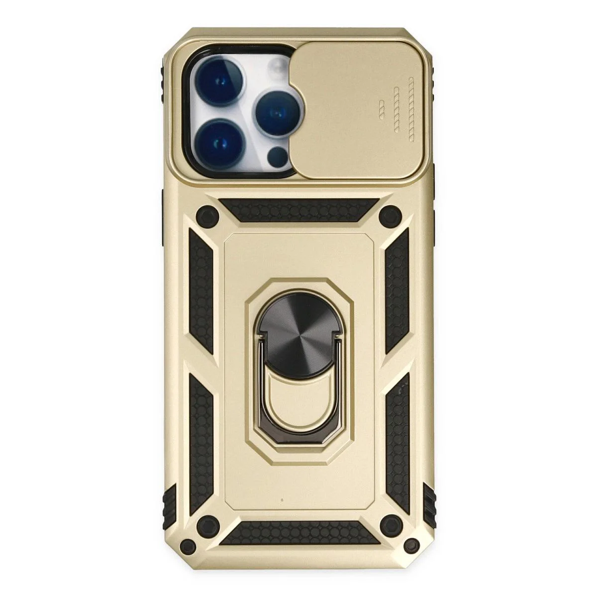 iPhone 14 Pro ile Uyumlu Pars Lens Yüzüklü Silikon Kılıf - Gold Fiyatı, Yorumları ve Özellikleri
