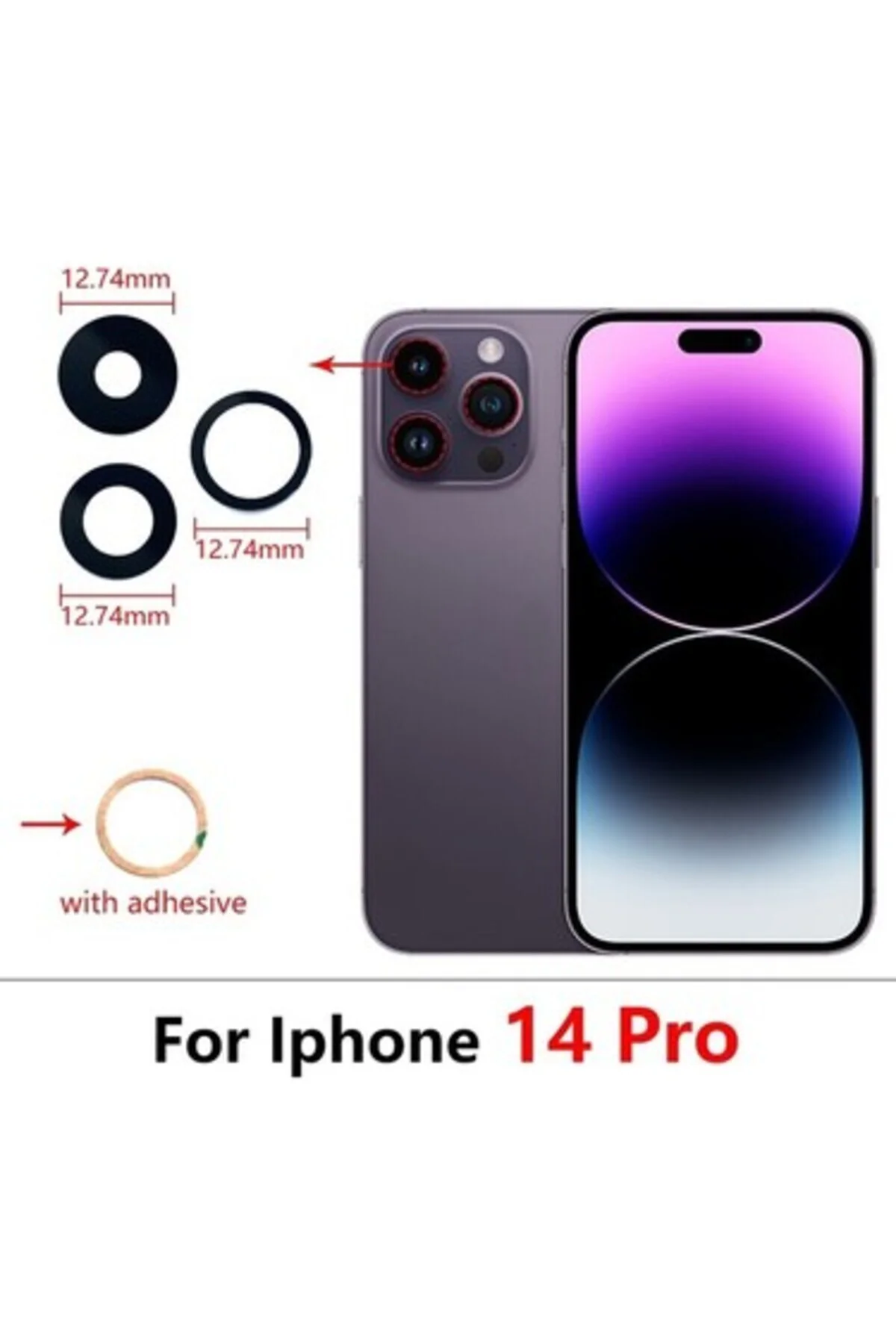 iPhone 14 Pro Kamera Camı Seti
