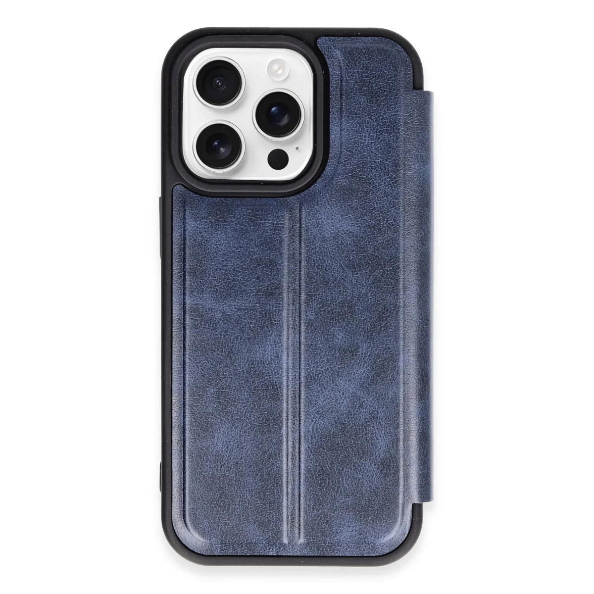 iPhone 14 Pro Kılıf Flip Cover - Lacivert Premium Koruma