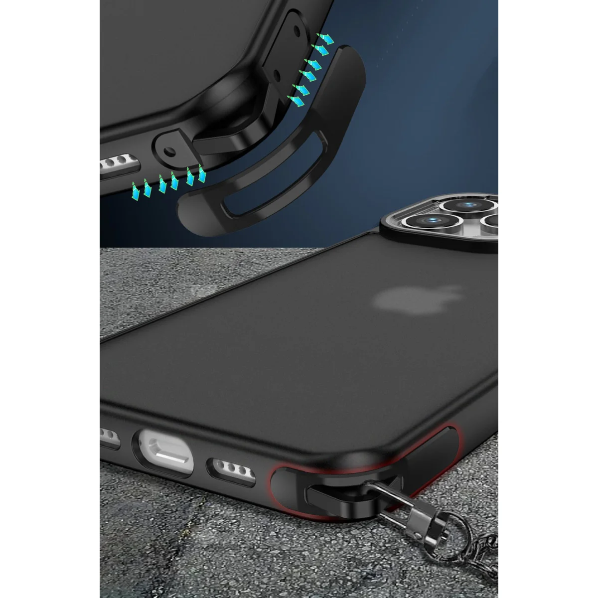 iPhone 14 Pro Kılıf Siyah - Elegant ve Korumalı Kılıf