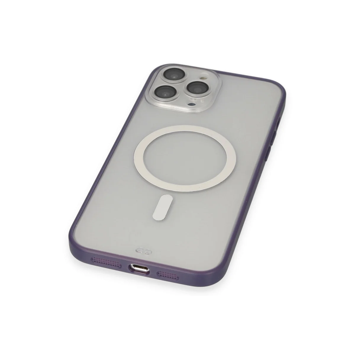 iPhone 14 Pro Kılıf Grand Magneticsafe Kapak - Mor ve Magnetik Güvenlik