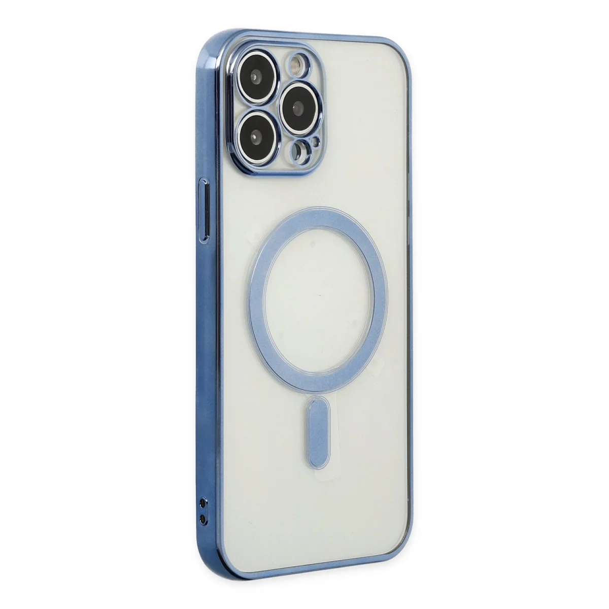 iPhone 14 Pro Kılıf Lazer Silikon Sierra Blue Magsafe Özellikli