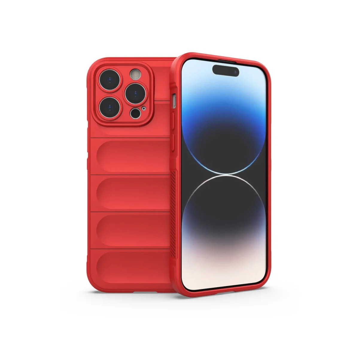 iPhone 14 Pro Kılıf Optimum Silikon Kırmızı - Şık ve Güvenli Tutmaya Yarayan