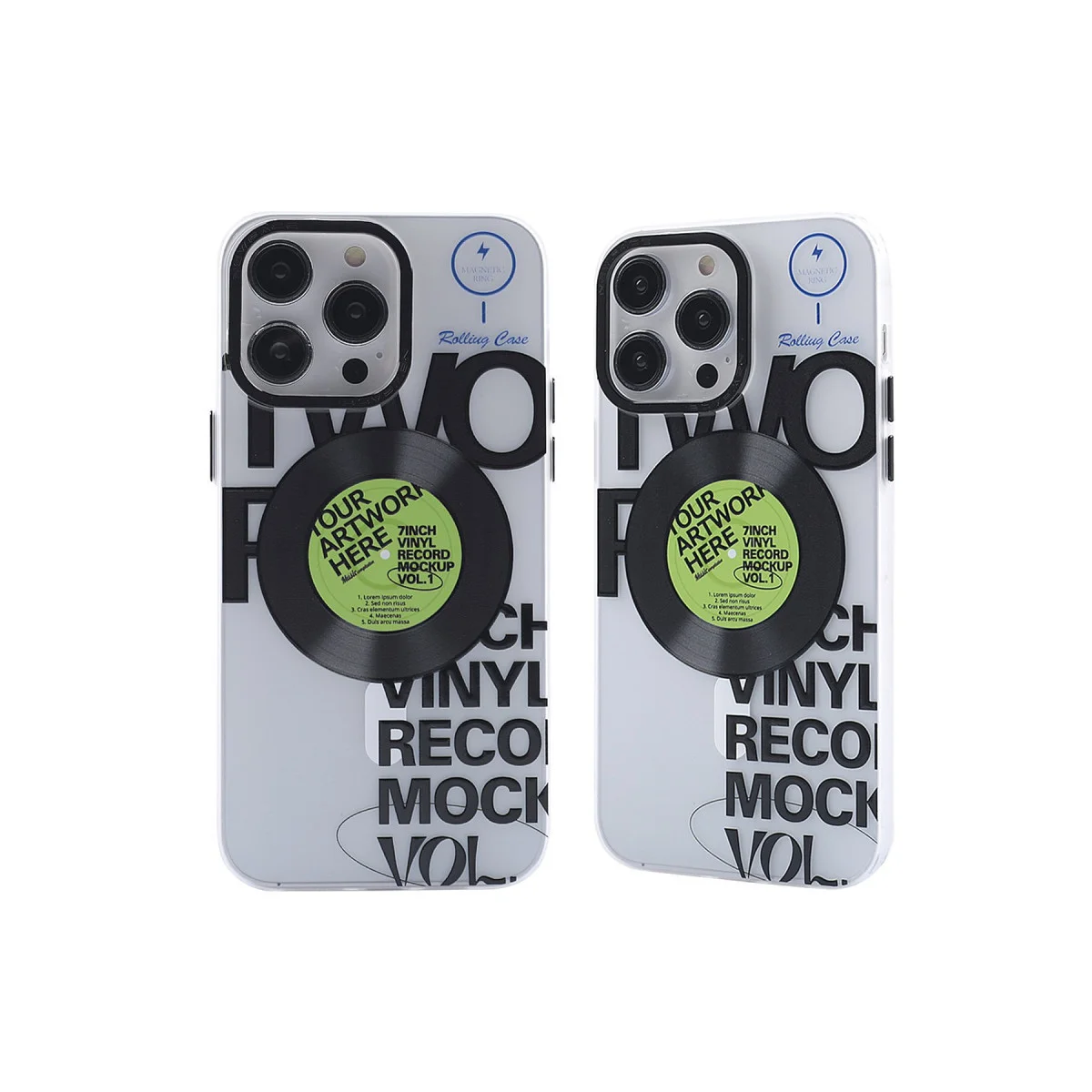 iPhone 14 Pro Kılıf Apollo Magneticsafe Desenli Kapak - Şeffaf & Desenli Koruma