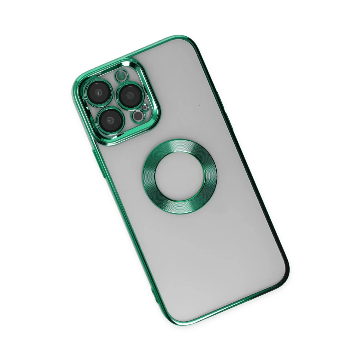 iPhone 14 Pro Kılıf Slot Silikon - Köknar Yeşili | Darbeye Dayanıklı Şık Koruma