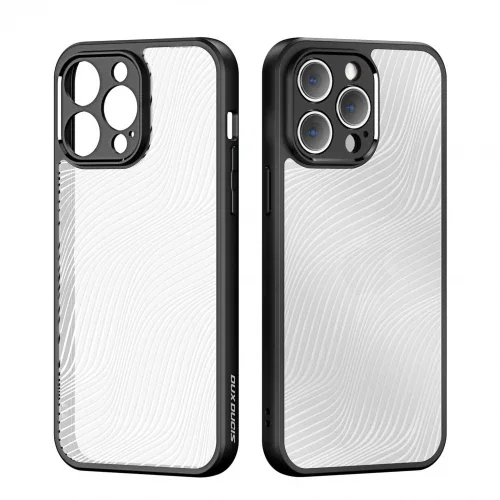 iPhone 14 Pro Kılıfı Aimo Series Buzlu Sert PC-TPU - Darbeye Dayanıklı Lens Korumalı