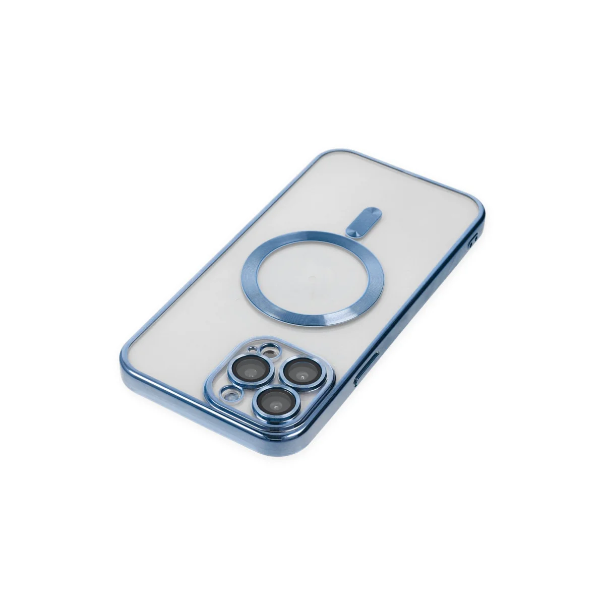 iPhone 14 Pro Kross Magneticsafe Şeffaf Kılıf - Sierra Blue ve MagSafe Uyumlu