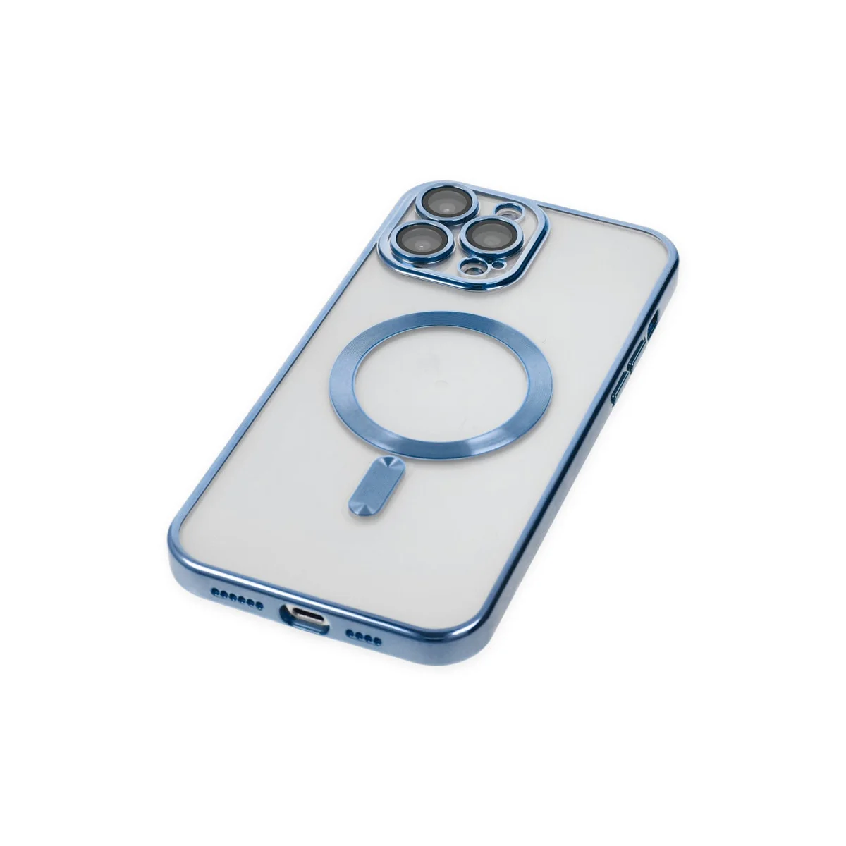 iPhone 14 Pro Kross Magneticsafe Şeffaf Kılıf - Sierra Blue ve MagSafe Uyumlu