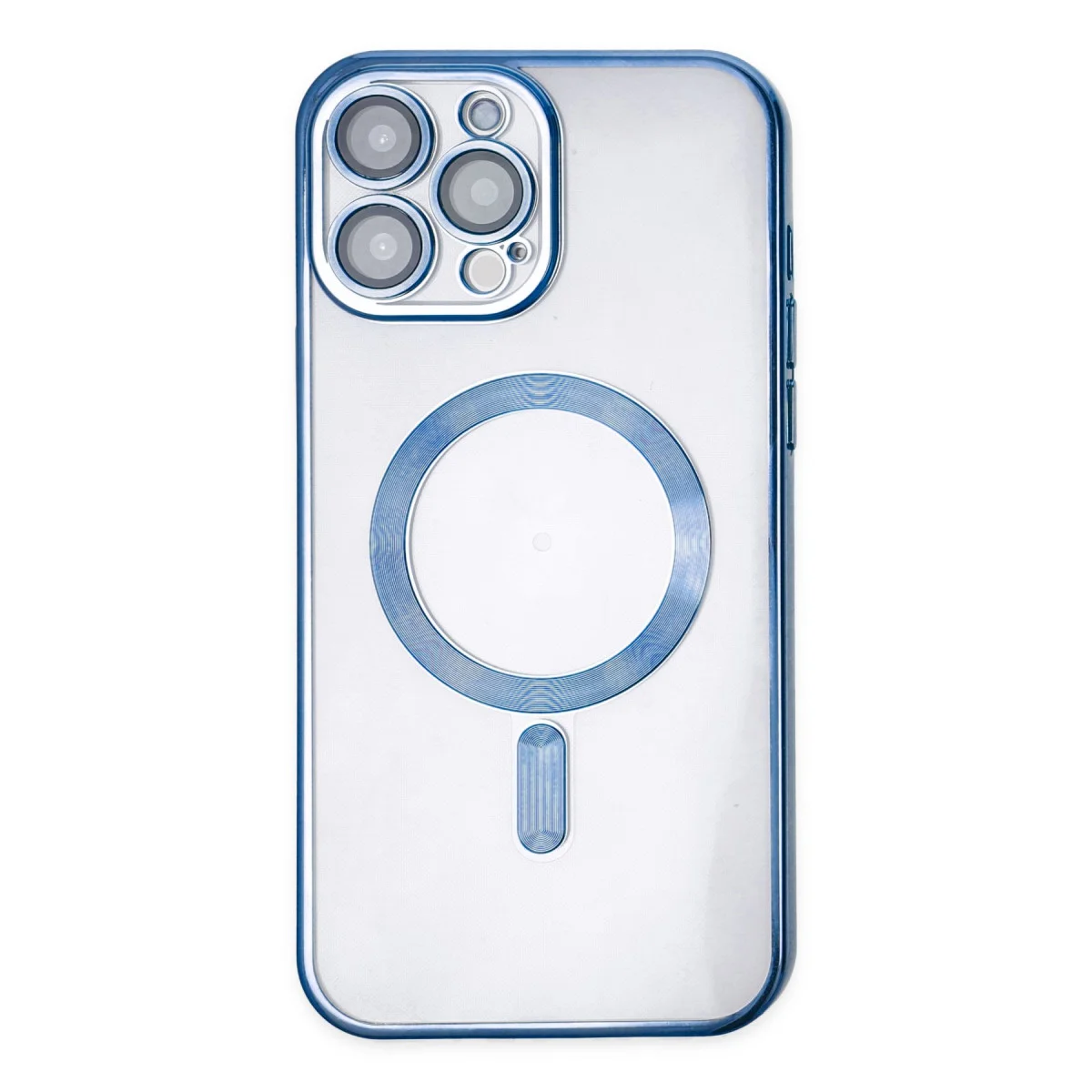 iPhone 14 Pro Kross Magneticsafe Şeffaf Kılıf - Sierra Blue ve MagSafe Uyumlu