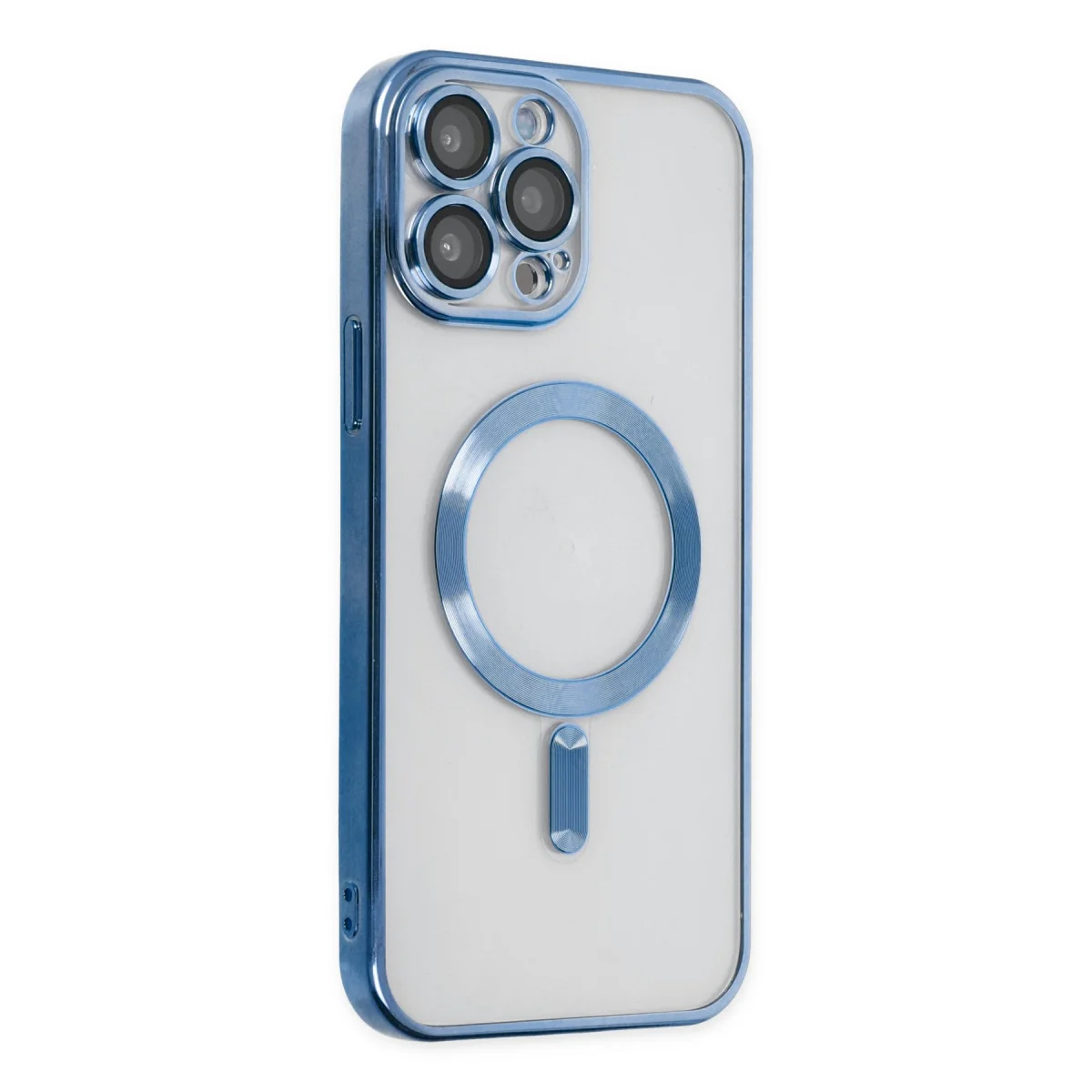iPhone 14 Pro Kross Magneticsafe Şeffaf Kılıf - Sierra Blue ve MagSafe Uyumlu
