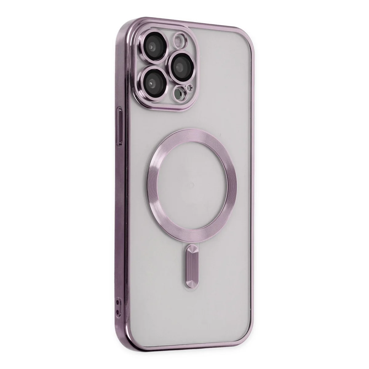 iPhone 14 Pro Kross Magneticsafe Kapak - Mor, Şeffaf ve Tam Koruma