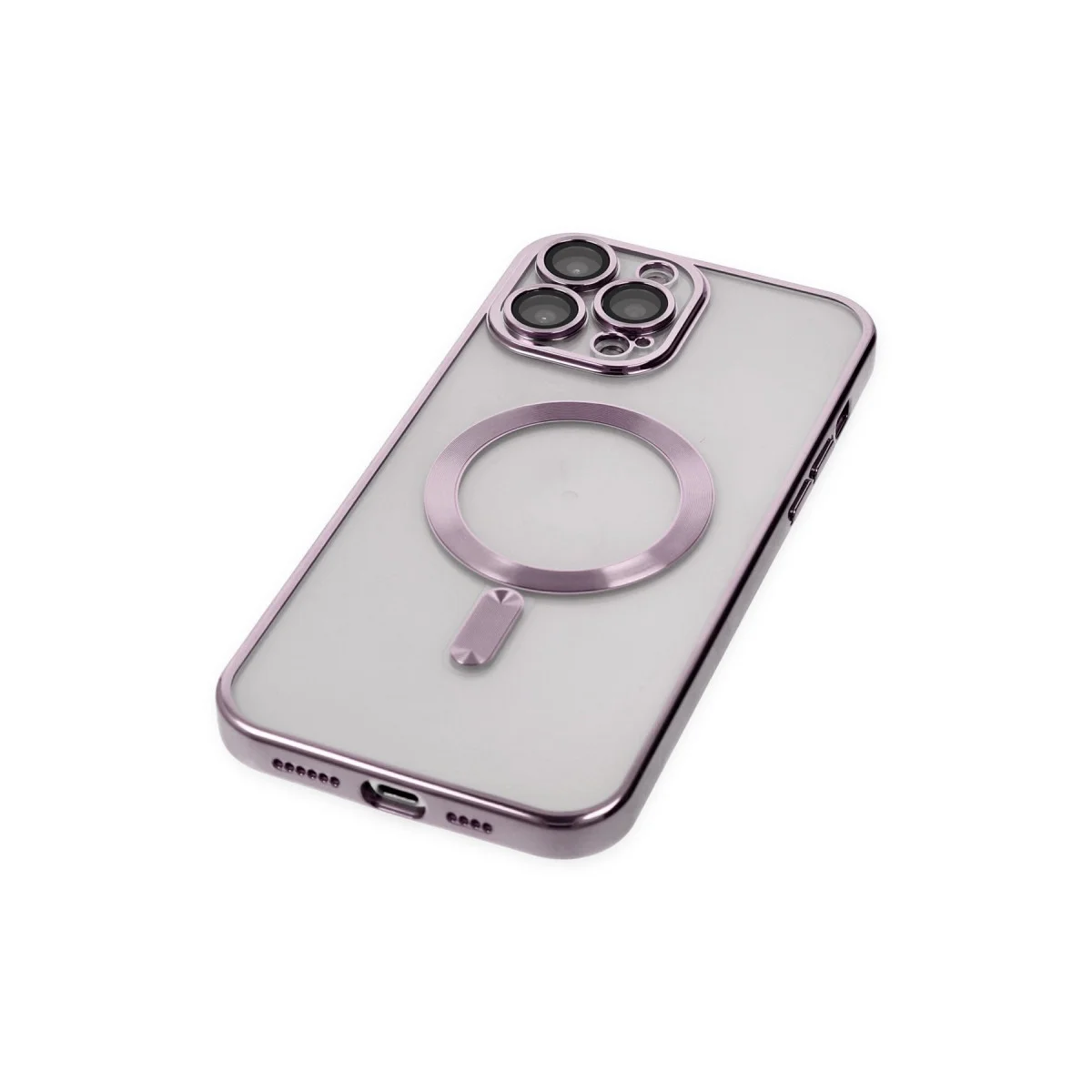 iPhone 14 Pro Kross Magneticsafe Kapak - Mor, Şeffaf ve Tam Koruma