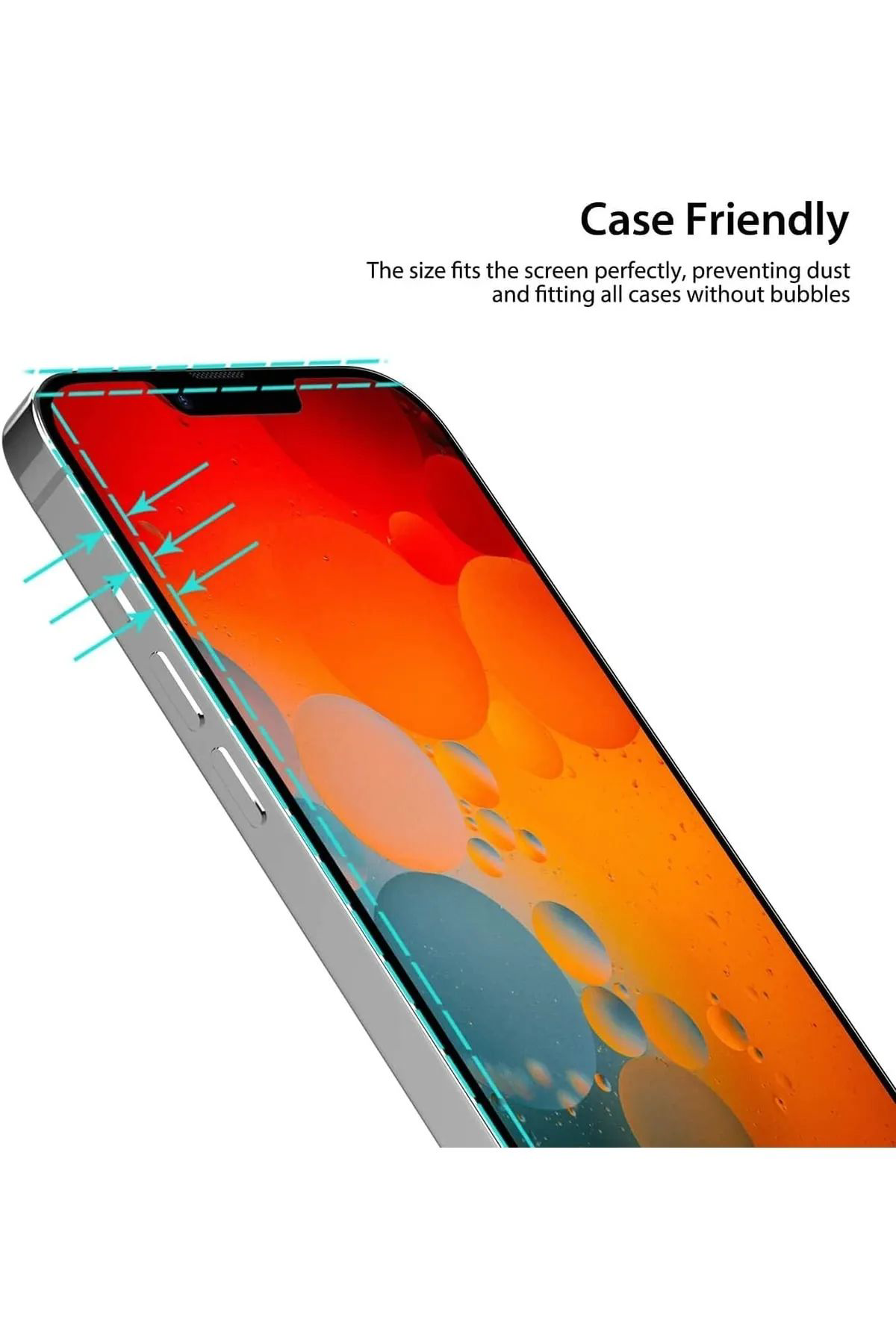 Just Cheap Store İphone 14 Pro Max Uyumlu Hayalet Ekran Gizli Tam Kaplayan Kirilma