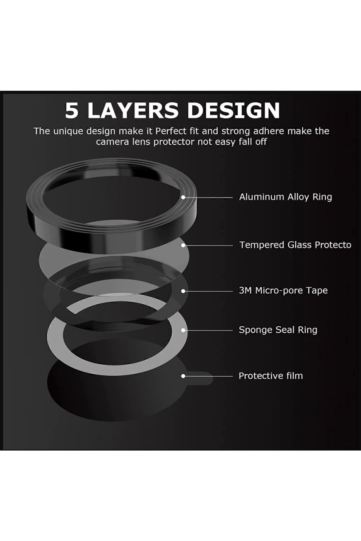 Iphone 14 Pro Max Kamera Lens Temperli Cam Koruyucu Kırılmayı Önl