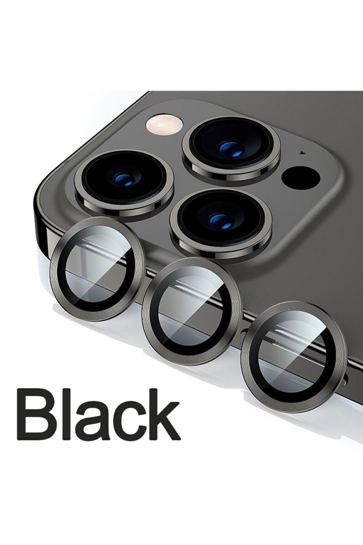 Iphone 14 Pro Max Kamera Lens Temperli Cam Koruyucu Kırılmayı Önl