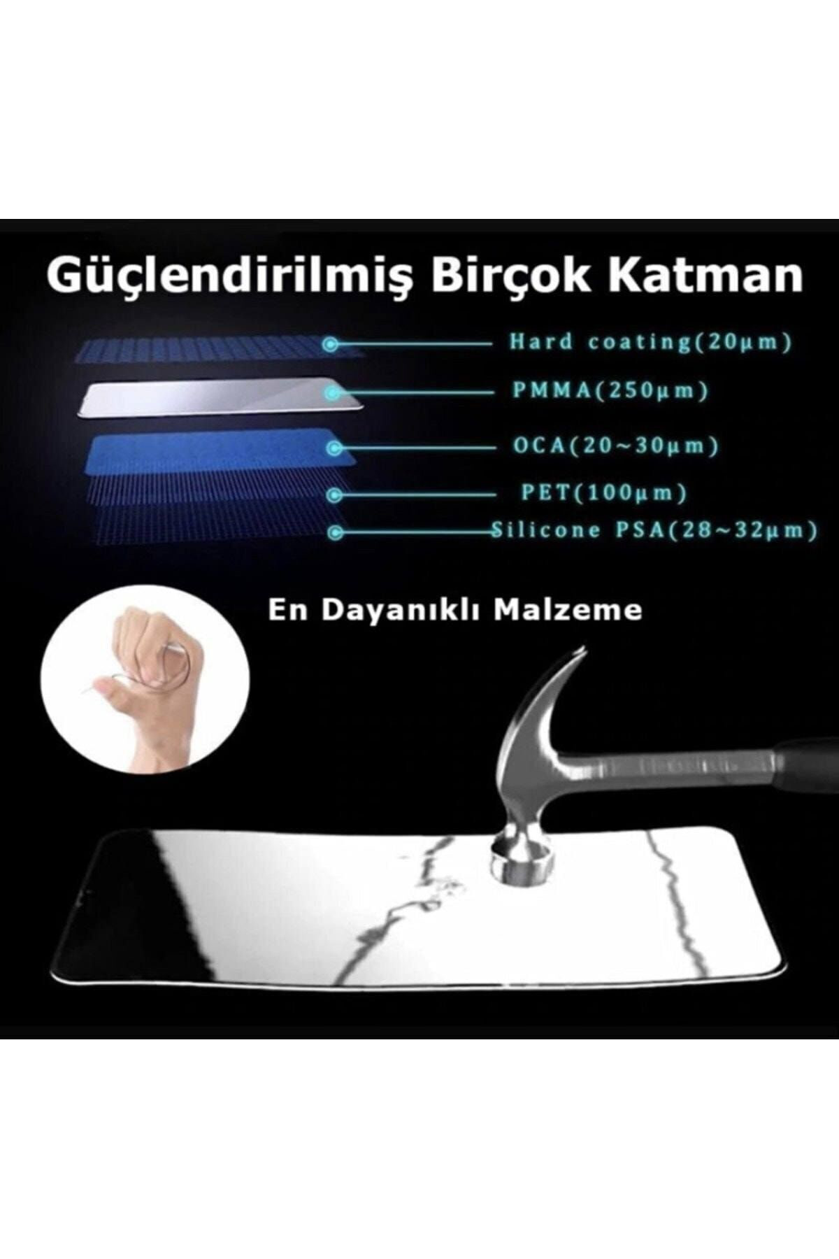 Iphone 14 Pro Max Ekran Koruyucu Seramik Nano Esnek Tam Full Kapl