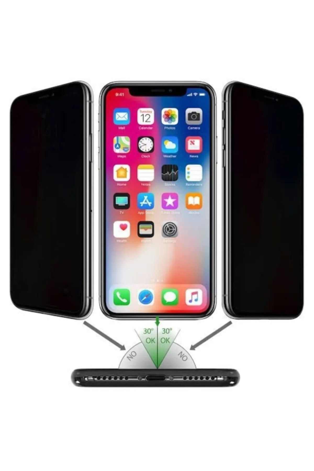 Iphone 14 Pro Max Hayalet Prıvacy 5d Tam Kaplayan Ekran Koruyucu