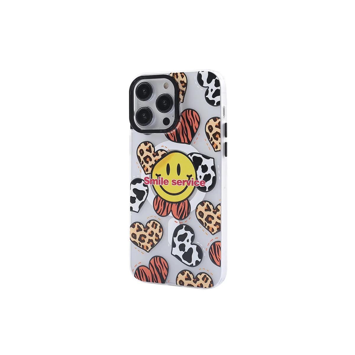 iPhone 14 Pro Max Apollo Magneticsafe Şeffaf Desenli Kılıf - Estetik ve Güvenli Koruma