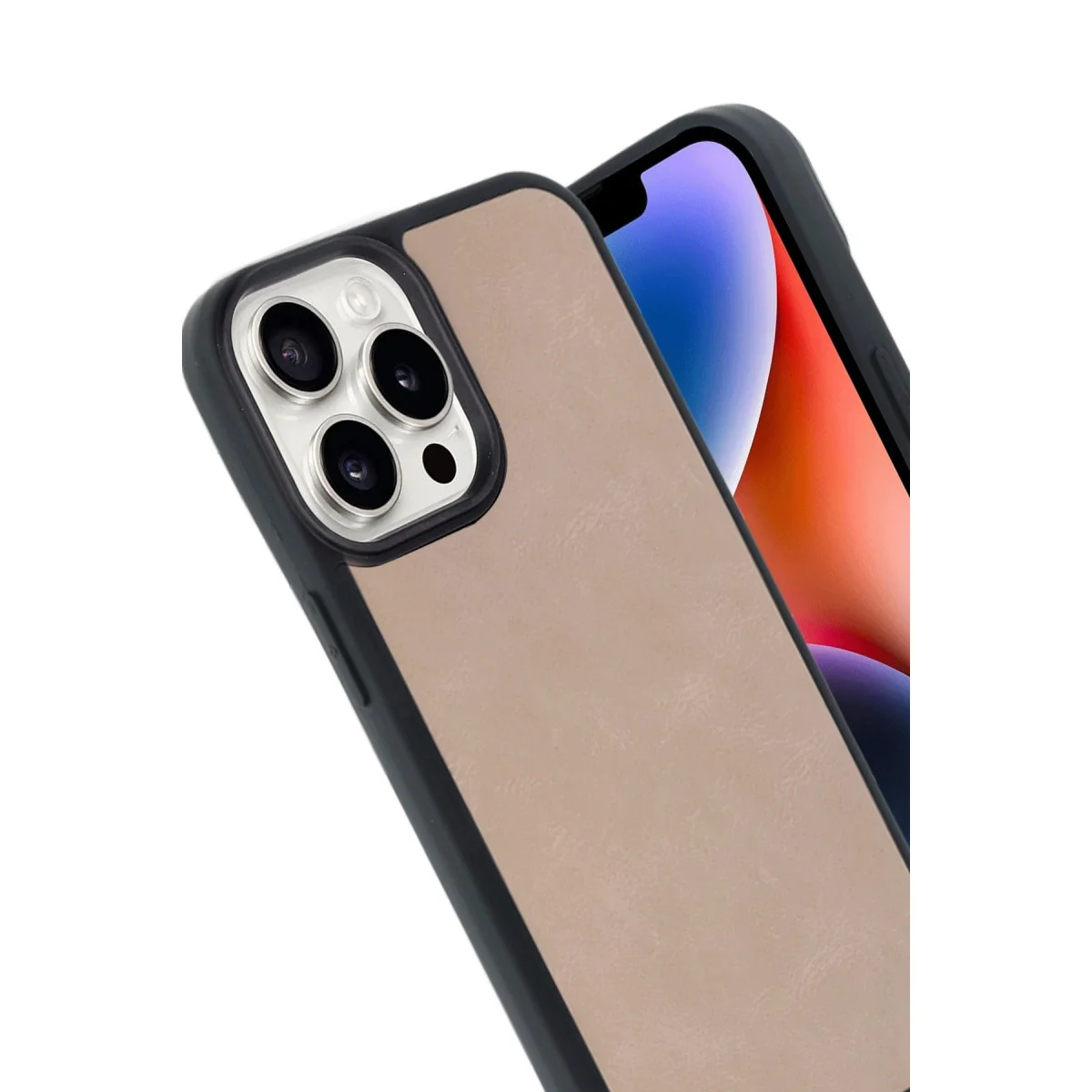 iPhone 14 Pro Max Aras Deri Kapak - Pudra Premium Kılıf