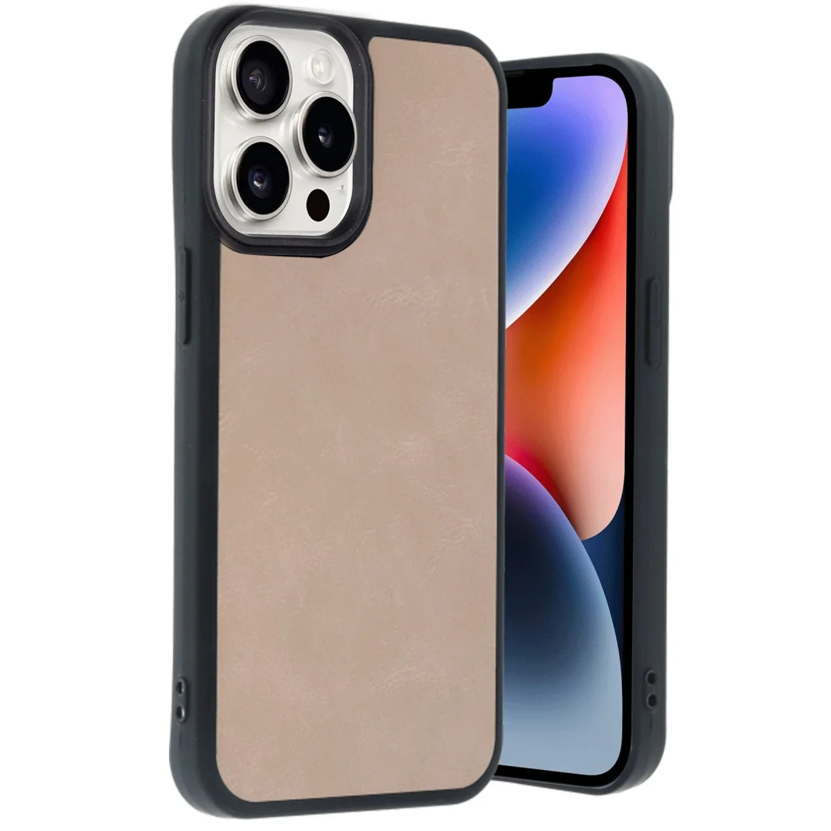 iPhone 14 Pro Max Aras Deri Kapak - Pudra Premium Kılıf