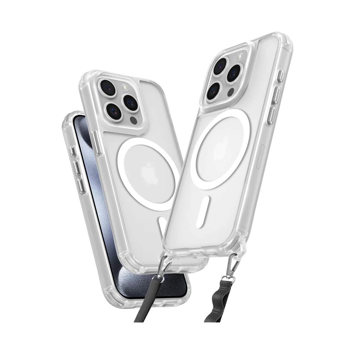iPhone 14 Pro Max Enka Şeffaf Silikon Kılıf - Magsafe Uyumlu & Kamera Koruma