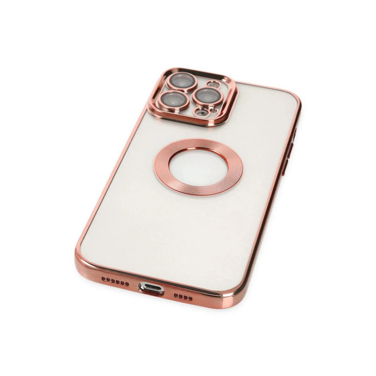 iPhone 14 Pro Max ile Uyumlu Slot Silikon Kılıf - Rose Gold Fiyatı, Yorumları ve Özellikleri