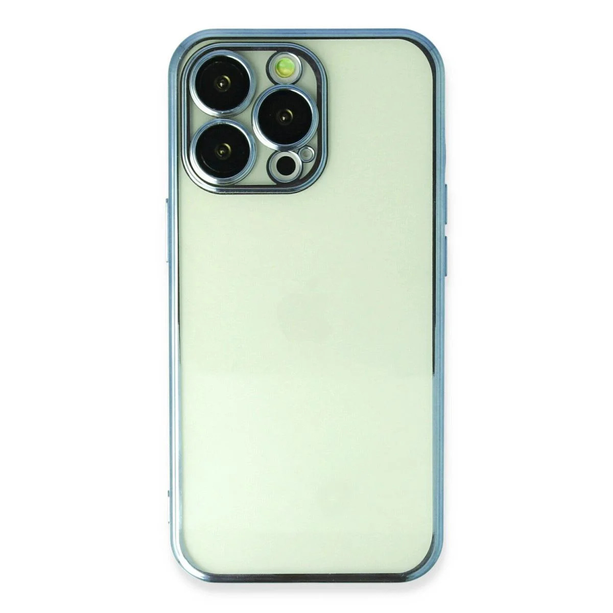 iPhone 14 Pro Max ile Uyumlu Lensli Silikon Kılıf - Açık Mavi Razer Tasarım iPhone 14 Pro Max ile Uyumlu Lensli Silikon Kılıf - Açık Mavi Razer Tasarım